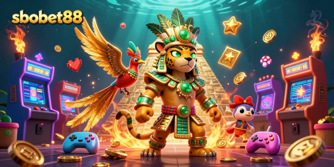 Experience sbobet88 with vibrant gaming action in a dynamic casino scene.