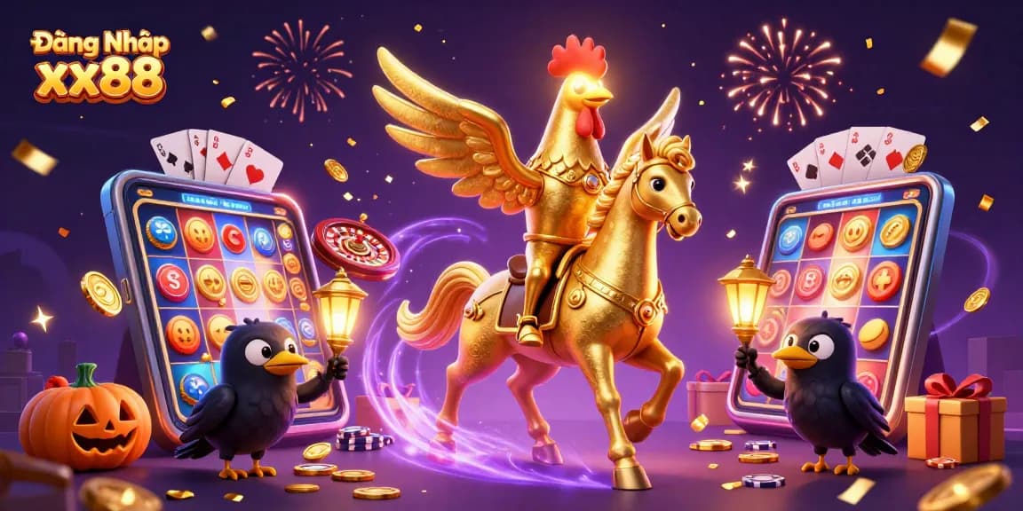 Experience the thrill of Đăng Nhập xx88 with vibrant casino visuals and exciting gaming elements.