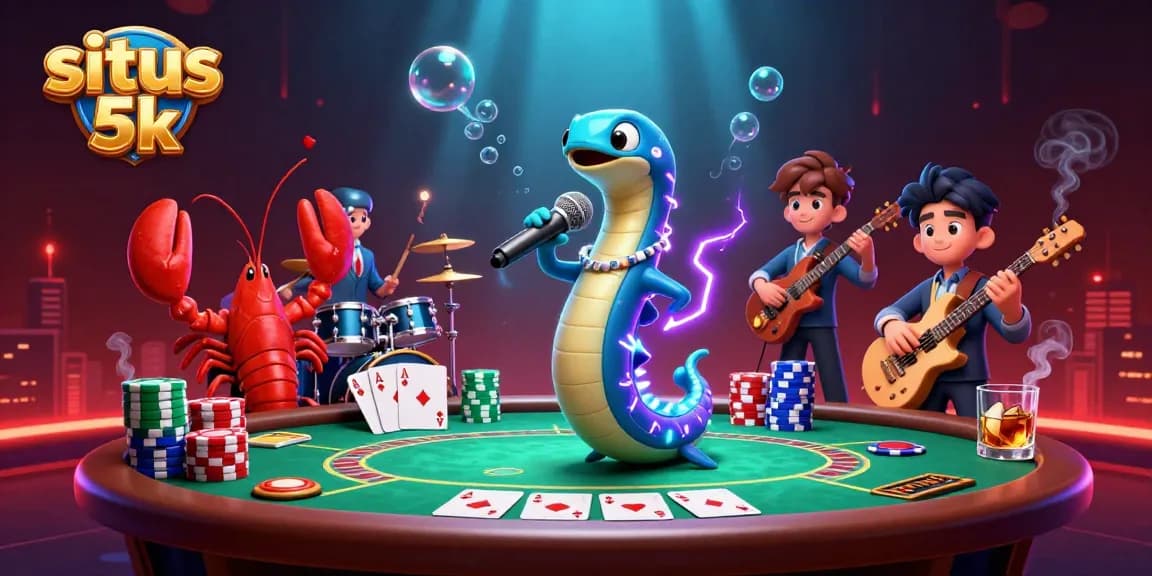 Experience gaming thrills at situs 5k with a vibrant 3D aquatic casino scene.