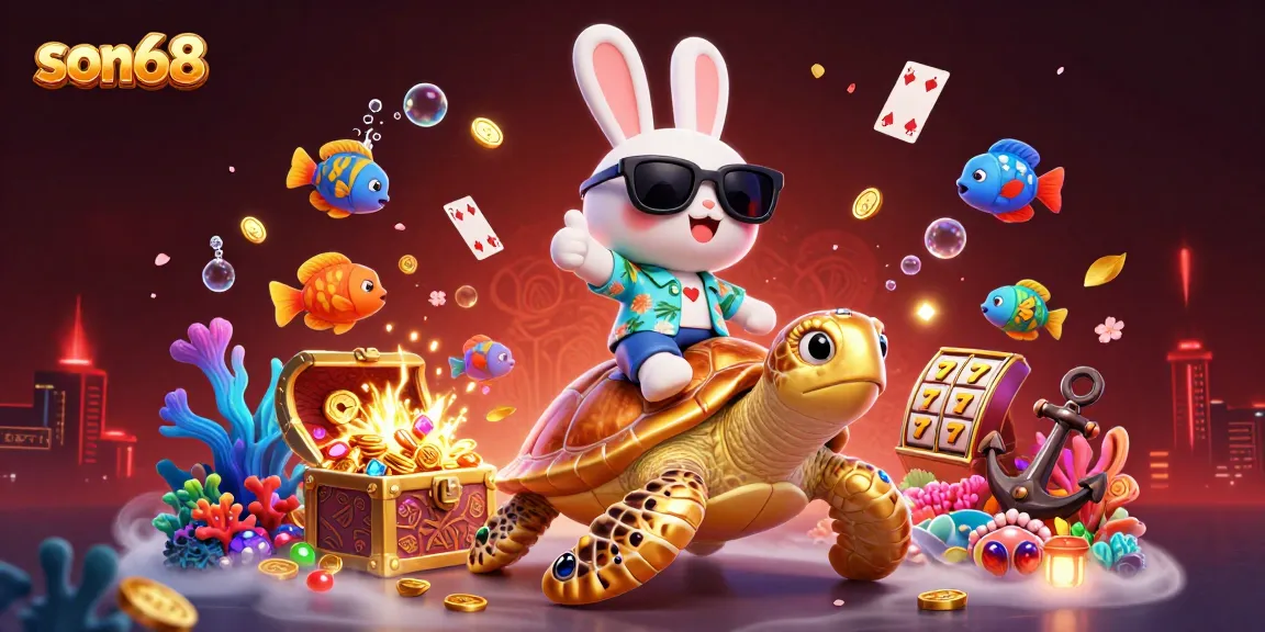 Win big with son68 as you enjoy thrilling slot action in a vibrant casino scene.
