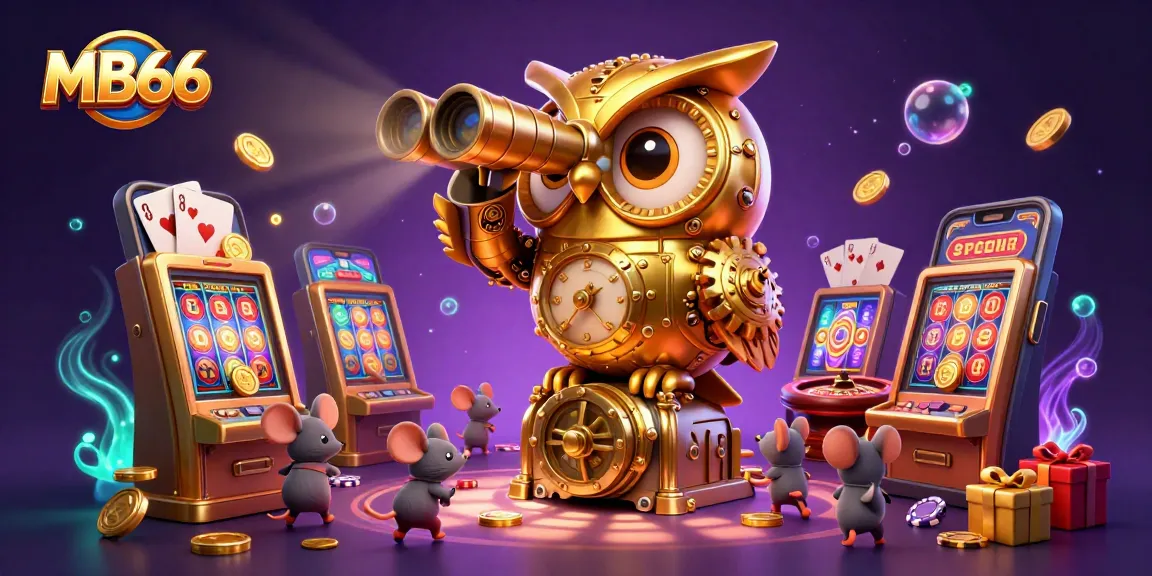 Experience thrilling gameplay at MB66 with captivating symbols and immersive 3D illustrations of casino excitement.