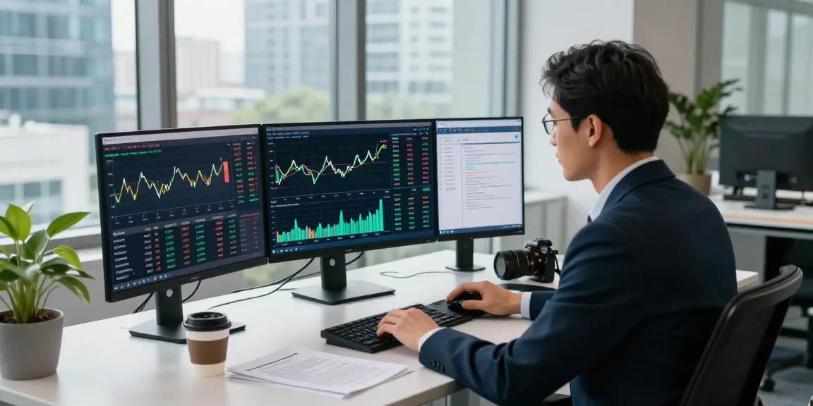 Professional analyzing cryptocurrency recovery strategies to recover lost crypto in a sleek office.