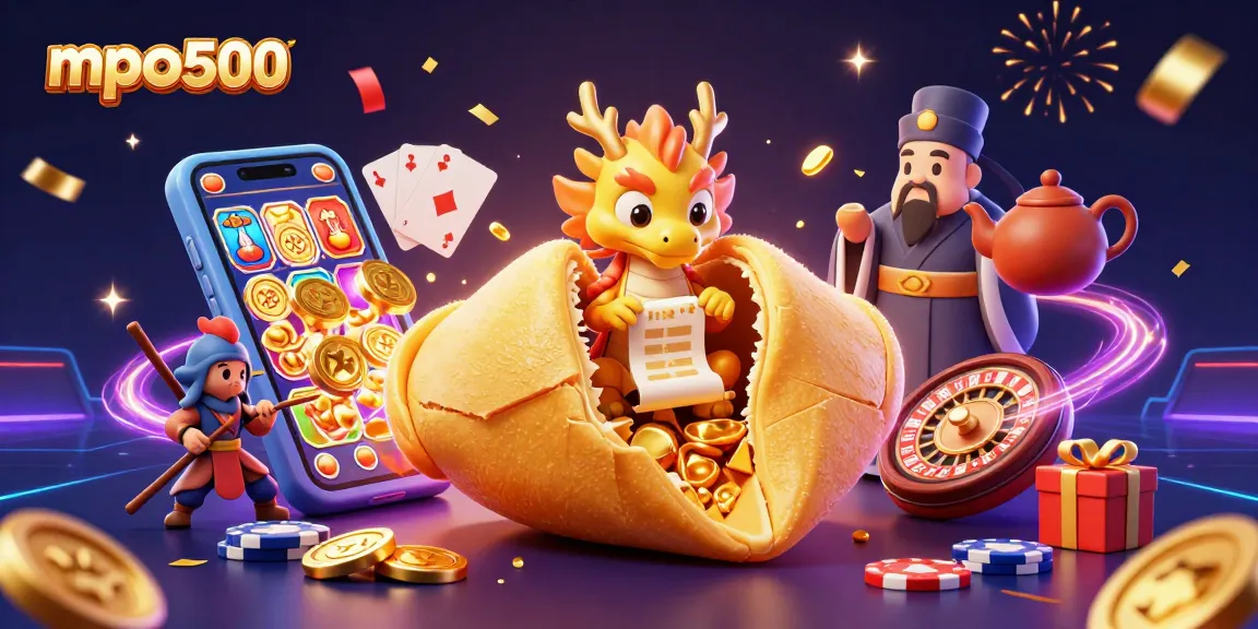 Win big with mpo500 while enjoying a vibrant 3D gambling scene filled with action and fortune.
