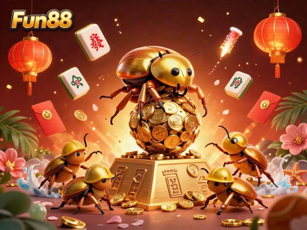 Experience the thrill and excitement of Fun88 with 3D cartoon characters and vibrant casino elements.