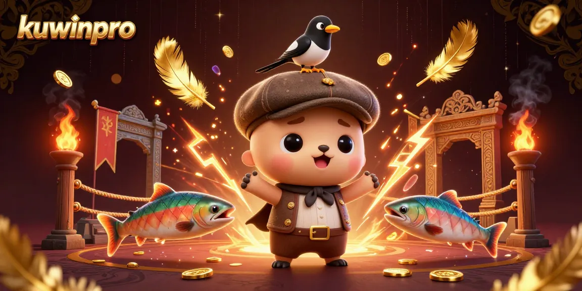Join kuwinpro in this playful casino adventure with cartoon characters and dynamic casino elements.