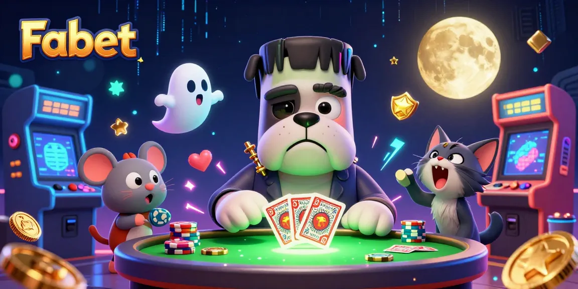 Fabet offers thrilling card games at a spooky 3D casino with ghostly elements.
