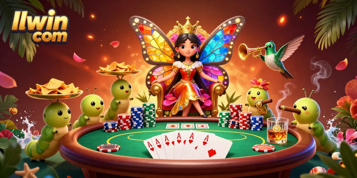 Engage in thrilling games at llwin com with vibrant poker elements and a dynamic fantasy setting.