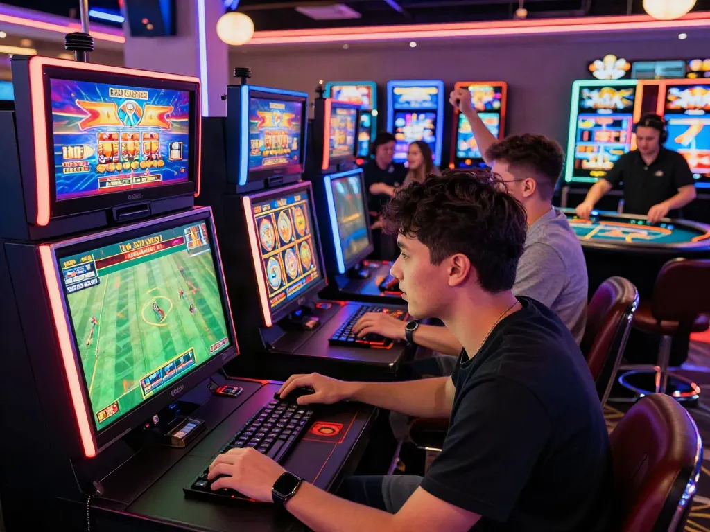 Players enjoying a vibrant gaming experience at FIVE88's online casino with exciting live betting.