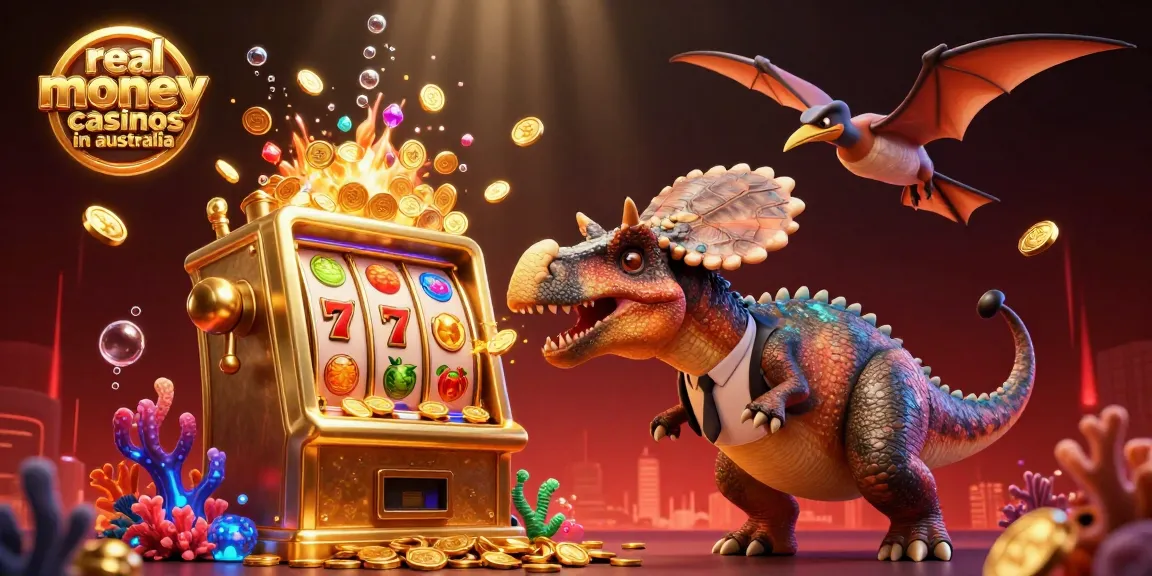 Experience the thrill at real money online casinos in Australia with vibrant 3D visuals and casino excitement.