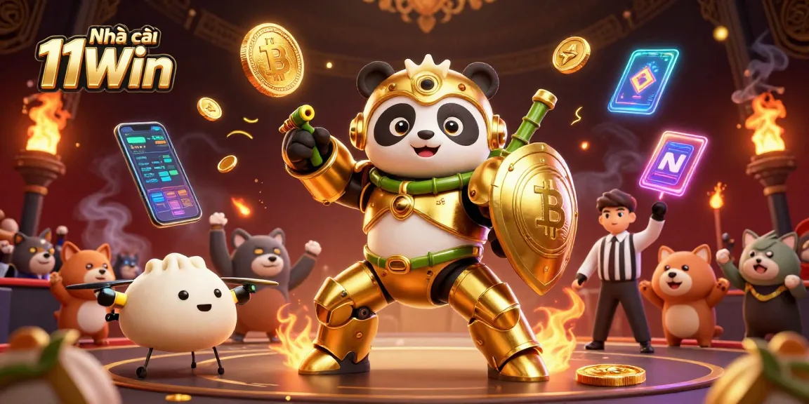 Engage in thrilling gaming at Nhà cái 11Win with a unique mech-suit panda showdown!