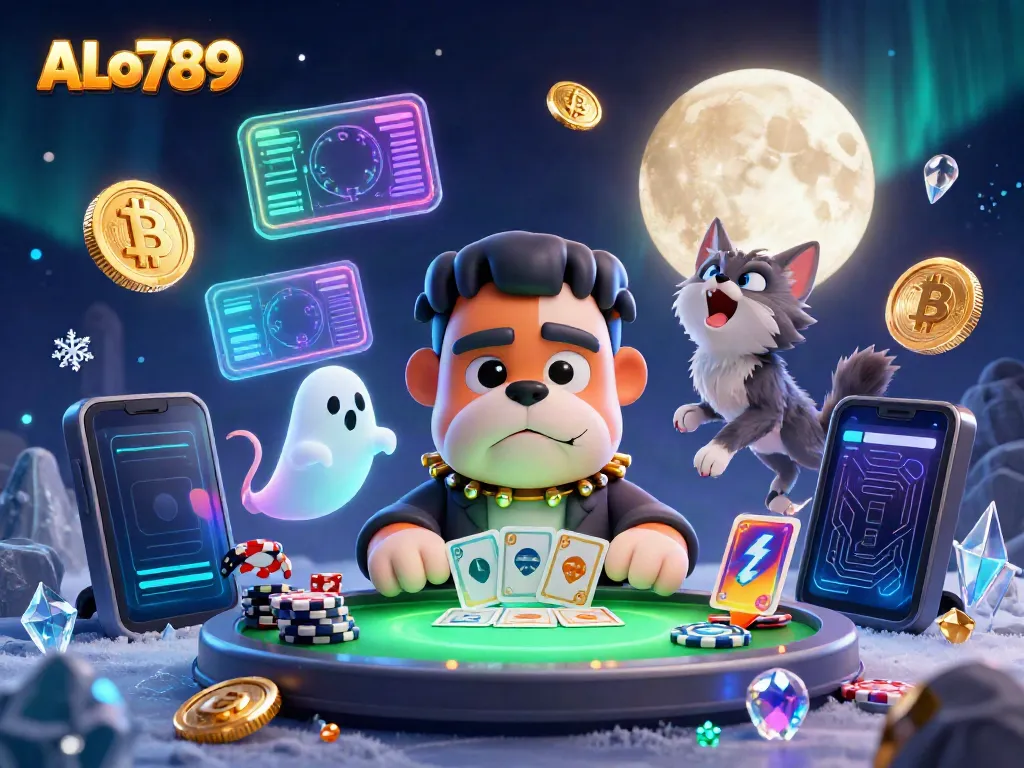 Experience thrilling games at ALo789 with animated characters and vibrant casino elements.