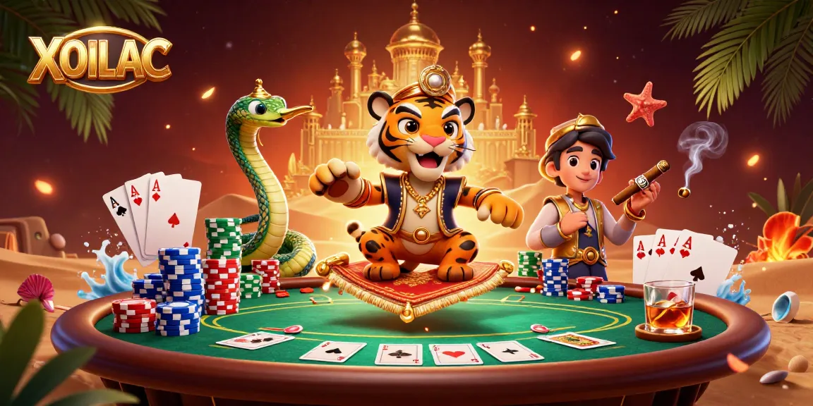 Experience XOILAC's thrilling gaming scene with the majestic sultan and rich casino elements.