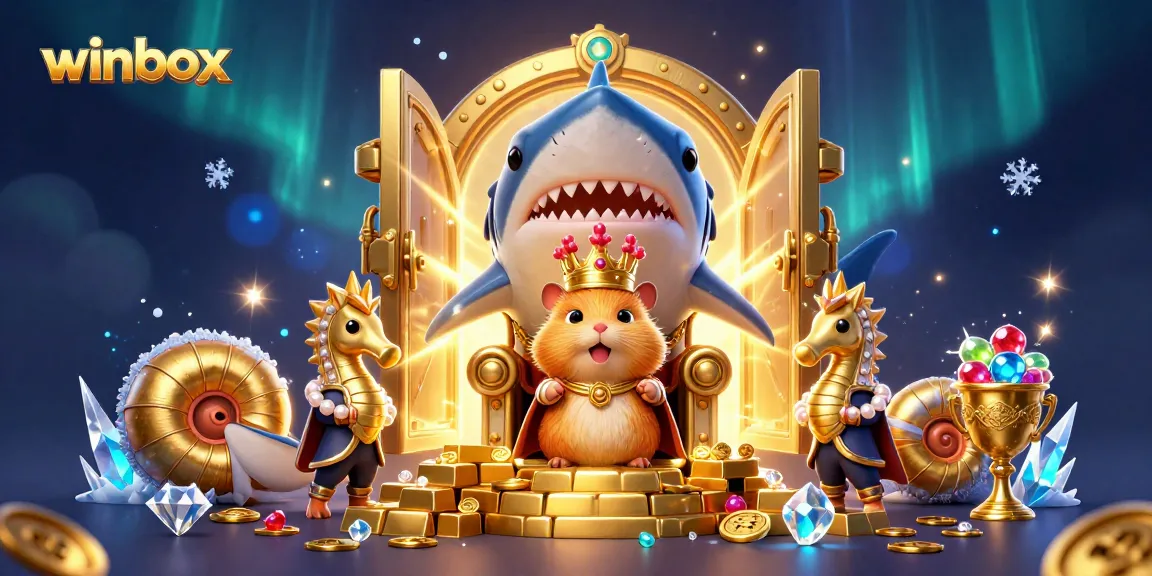 Winbox invites players to enjoy dynamic gaming action with treasures and a vibrant 3D illustration