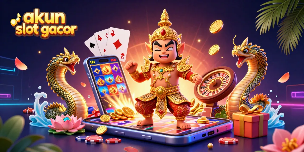 Spin your way to fortune with akun slot gacor, featuring vibrant slot games and exciting gaming elements.
