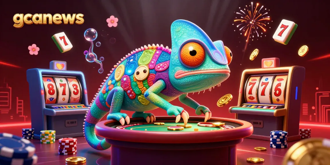 Play exciting games at gcanews featuring vibrant slots, colorful characters, and festive decorations.