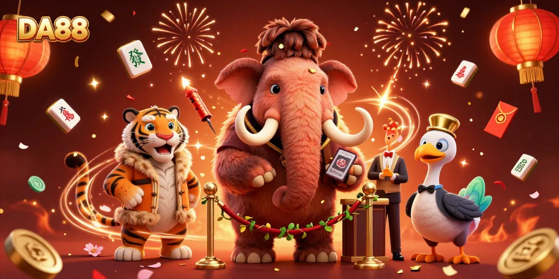 Experience the thrill of DA88 gaming with vibrant characters and dynamic casino elements.
