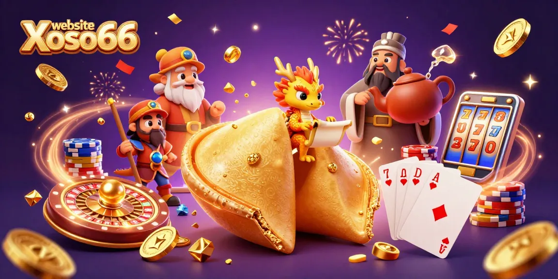 Spin to win with engaging visuals of the website Xoso66, showcasing dynamic casino elements and a magical atmosphere.